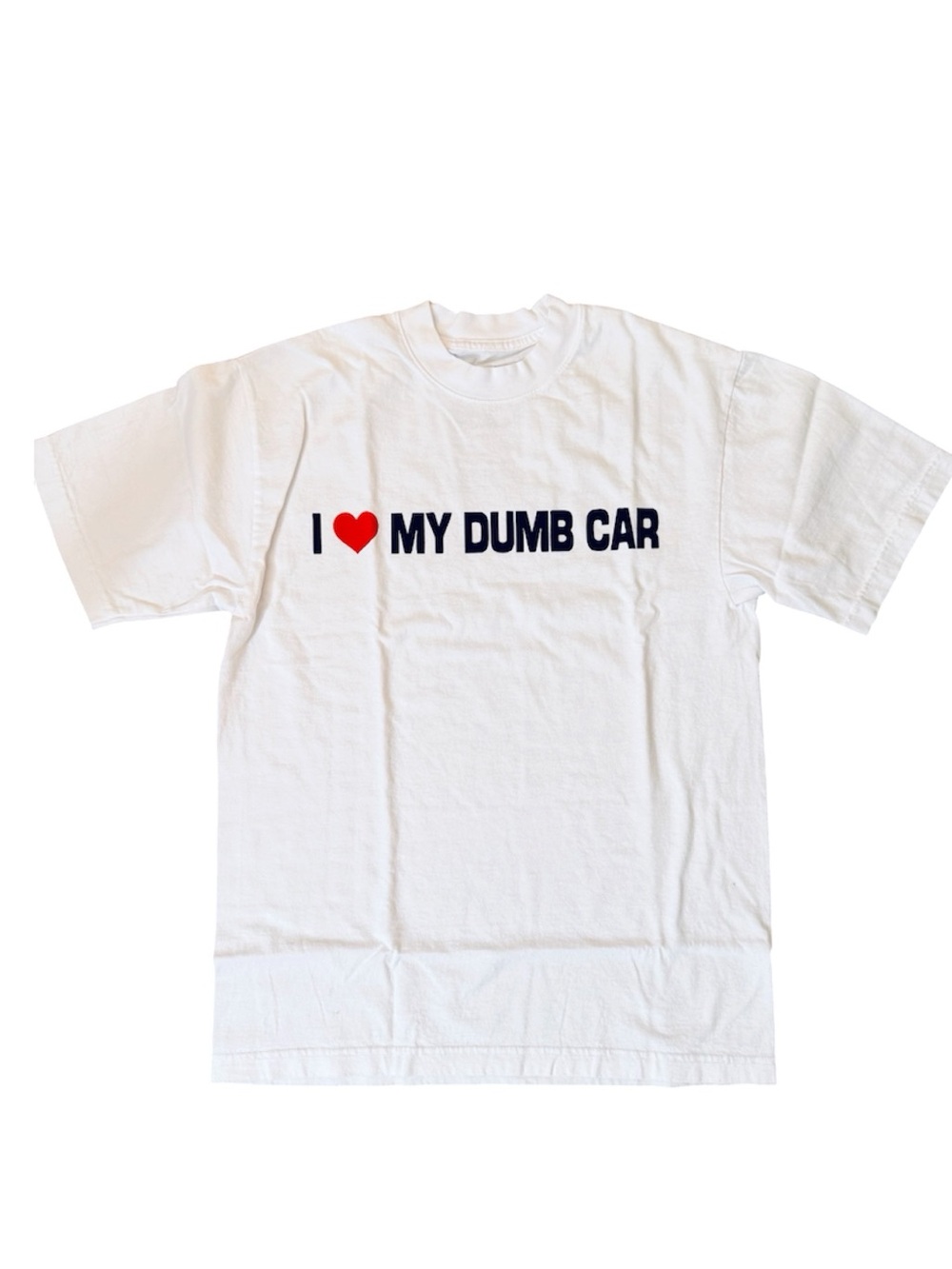 “I ❤️ my dump car” graphic tee, unisex, size S, NWOT